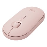 เมาส์ไร้สาย Logitech Bluetooth & Wireless Mouse M350 Pebble Rose