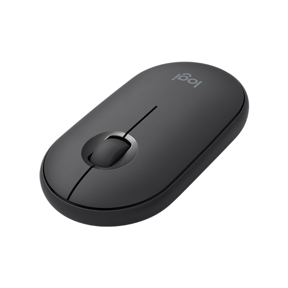 เมาส์ไร้สาย Logitech Bluetooth & Wireless Mouse M350 Pebble Graphite