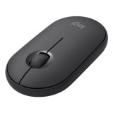 เมาส์ไร้สาย Logitech Bluetooth & Wireless Mouse M350 Pebble Graphite