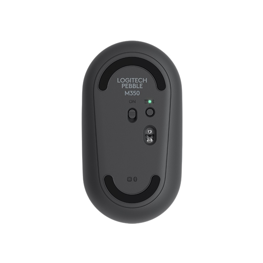 เมาส์ไร้สาย Logitech Bluetooth & Wireless Mouse M350 Pebble Graphite