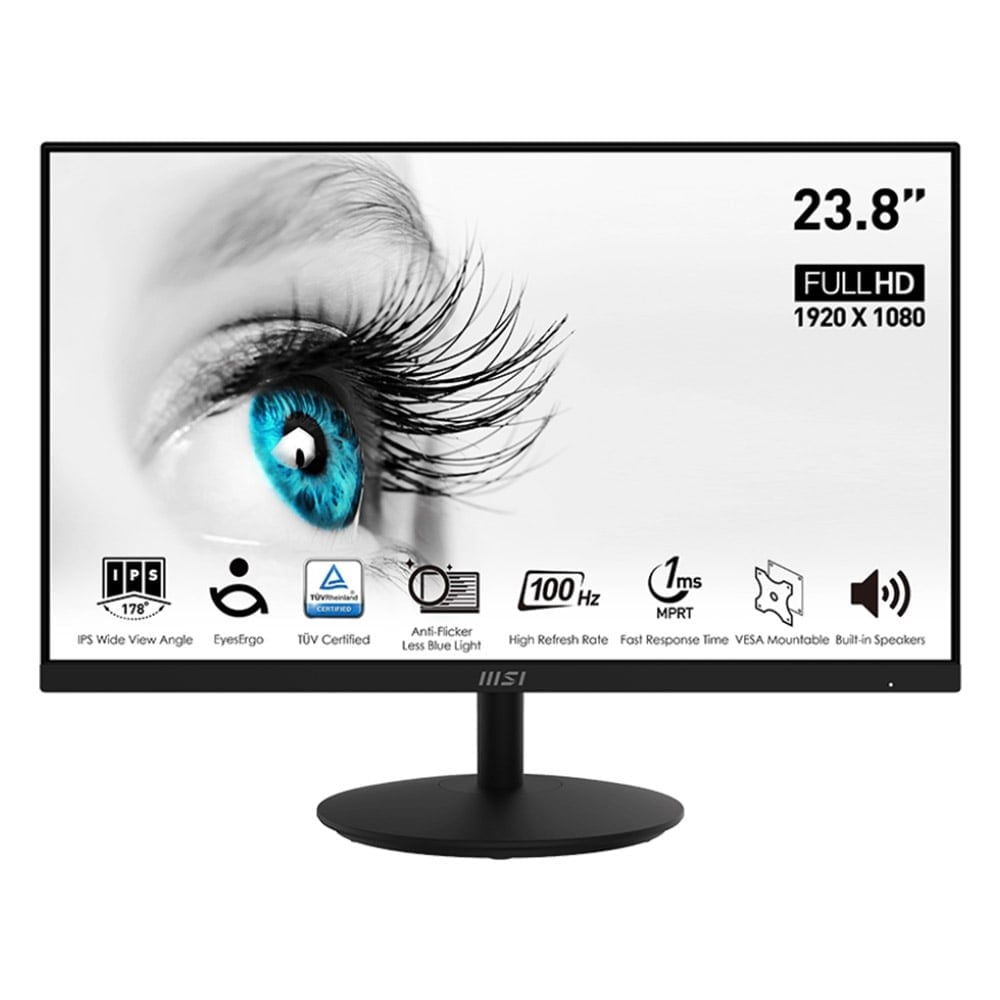 จอมอนิเตอร์ MSI MONITOR PRO MP242A (IPS 100Hz SPK)