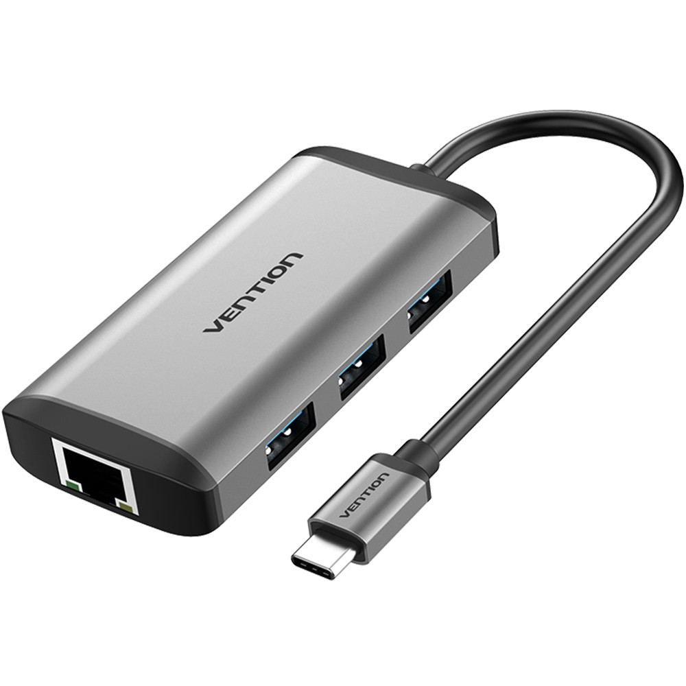 ตัวแปลง Vention 6 in 1 USB-C Hub Grey (CNCHB)