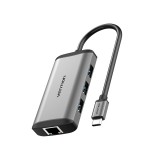 ตัวแปลง Vention 6 in 1 USB-C Hub Grey (CNCHB)