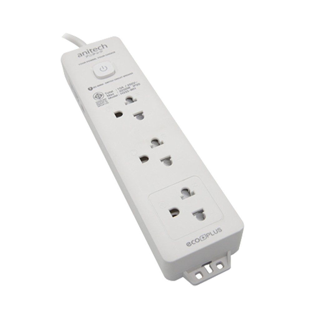 ปลั๊กไฟ Anitech 3 Way 1 Switch 3M. (H333)