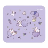 แผ่นรองเมาส์ MOFii Mouse Pad 25x20 cm. PANCAKE Bunny Purple