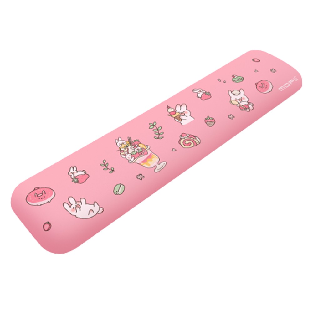 ที่รองข้อมือ MOFii Palmrest 32x7.5 cm. PU Leather BAGUETTE Bunny Pink