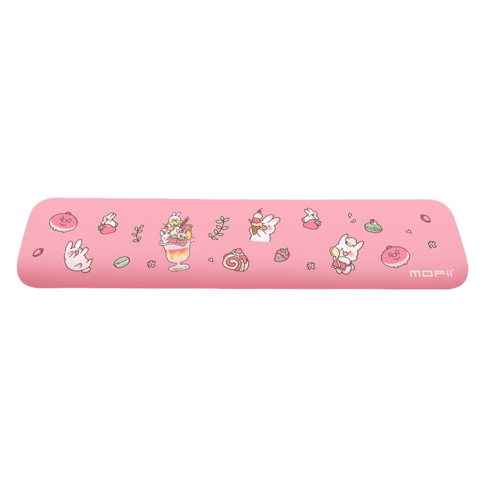 ที่รองข้อมือ MOFii Palmrest 32x7.5 cm. PU Leather BAGUETTE Bunny Pink