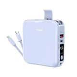 พาวเวอร์แบงค์ REMAX ความจุ 15000 mAh With Built In Cable and Adapter 20W / P15 Purple