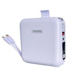 พาวเวอร์แบงค์ REMAX ความจุ 15000 mAh With Built In Cable and Adapter 20W / P15 Purple