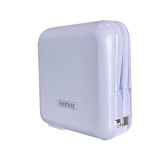 พาวเวอร์แบงค์ REMAX ความจุ 15000 mAh With Built In Cable and Adapter 20W / P15 Purple