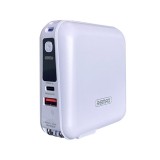 พาวเวอร์แบงค์ REMAX ความจุ 15000 mAh With Built In Cable and Adapter 20W / P15 Purple