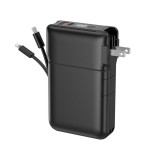พาวเวอร์แบงค์ REMAX ความจุ 20000 mAh with Built In Cable and Adapter 22.5W Black