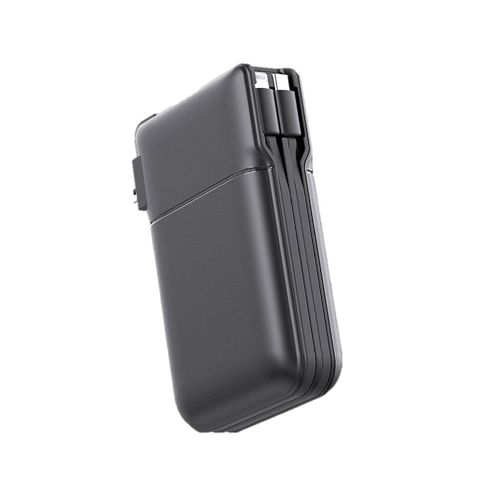 พาวเวอร์แบงค์ REMAX ความจุ 20000 mAh with Built In Cable and Adapter 22.5W Black