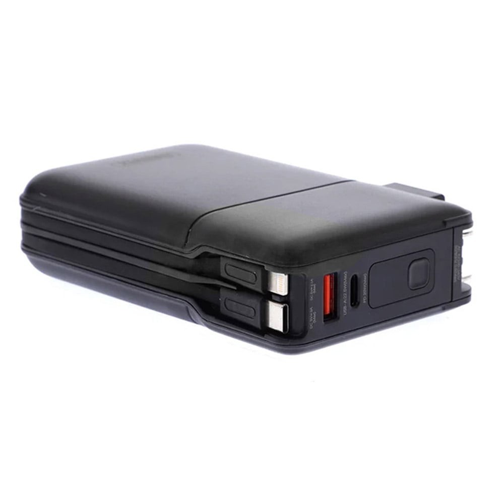 พาวเวอร์แบงค์ REMAX ความจุ 20000 mAh with Built In Cable and Adapter 22.5W Black