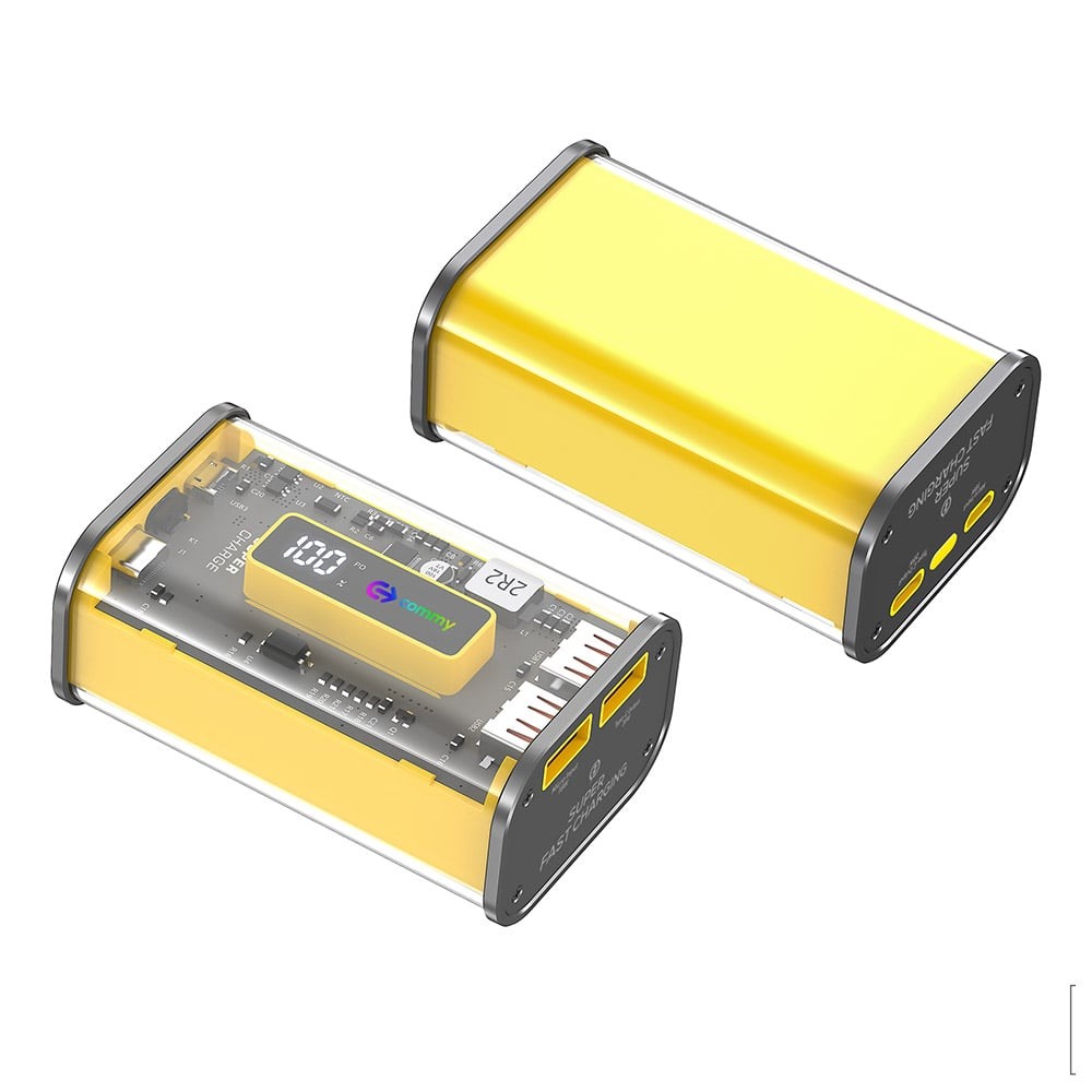 พาวเวอร์เเบงค์ COMMY ความจุ 10000 mAh P10 Yellow