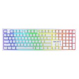 คีย์บอร์ดเกมมิ่ง Nubwo Gaming Keyboard X37 Necritz White Greywood Switch