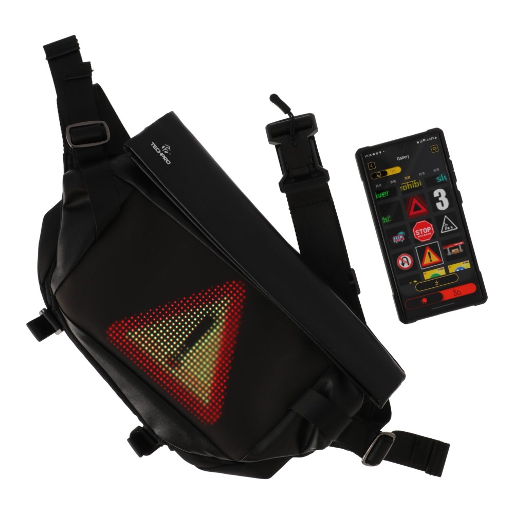 TECHPRO กระเป๋าสะพาย ดีไซน์สวย Pixel LED Display Sling Bag | Education ...