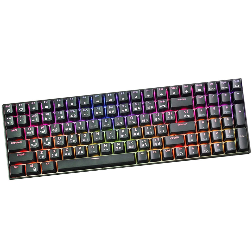 คีย์บอร์ดเกมมิ่ง Royal Kludge Gaming Keyboard RK100 Wireless Hot Swappable RGB Backlight Black (Red Switch)