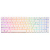 คีย์บอร์ดเกมมิ่ง Royal Kludge Gaming Keyboard RK100 Wireless Hot Swappable RGB Backlight White (Blue Switch)
