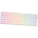 คีย์บอร์ดเกมมิ่ง Royal Kludge Gaming Keyboard RK100 Wireless Hot Swappable RGB Backlight White (Blue Switch)