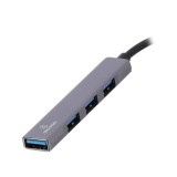 TECHPRO Port Hub USB-A to USB-A 4 ports Hub Gray