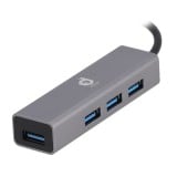 Blue Box Port Hub Type-C to USB-A 3.0  4 Ports - Silver Gray