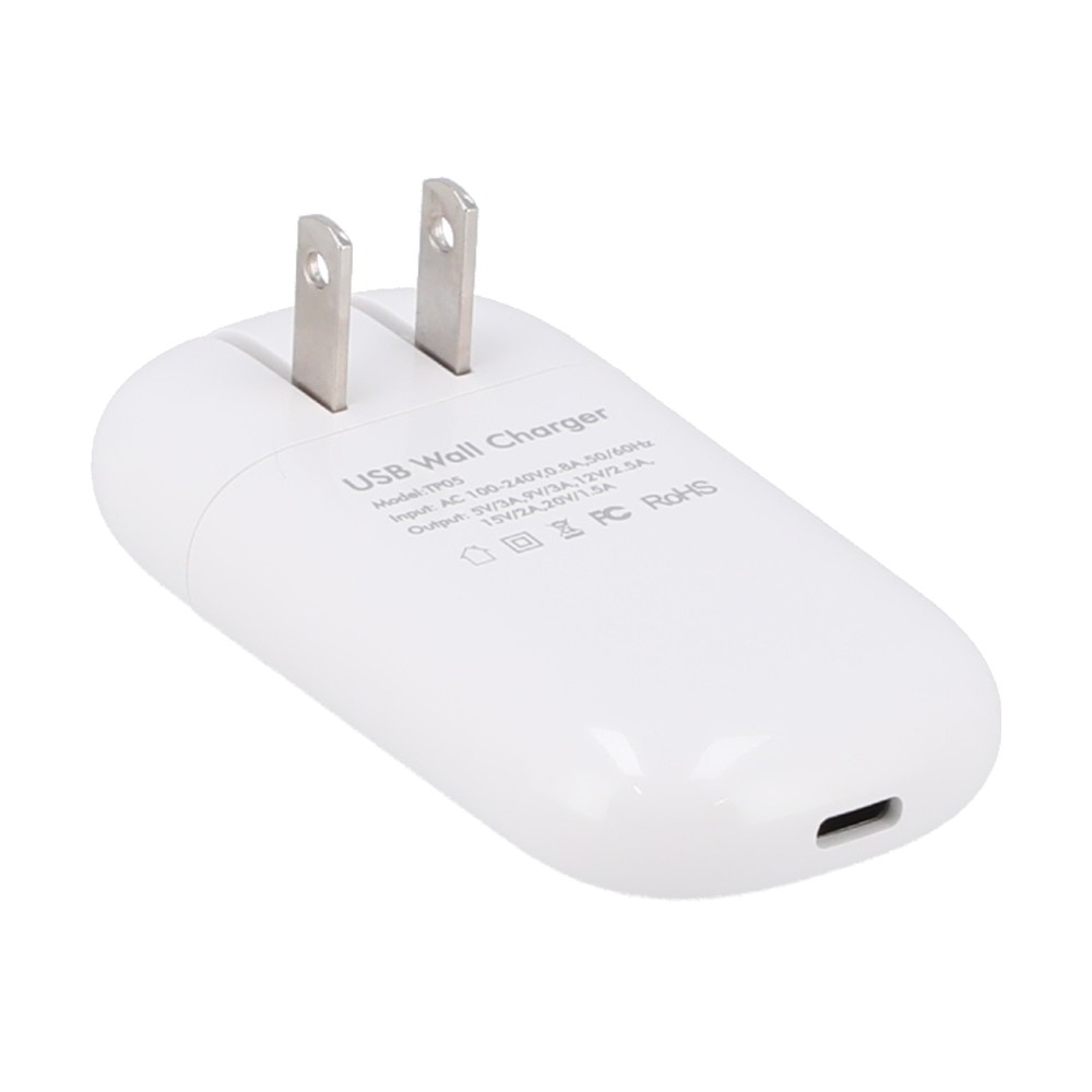 อะแดปเตอร์ Blue Box Flat Wall Charger USB-C White