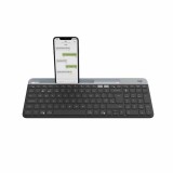 คีย์บอร์ดไร้สาย Logitech Bluetooth and Wireless Keyboard Multi-Device K580 Slim Graphite (EN)