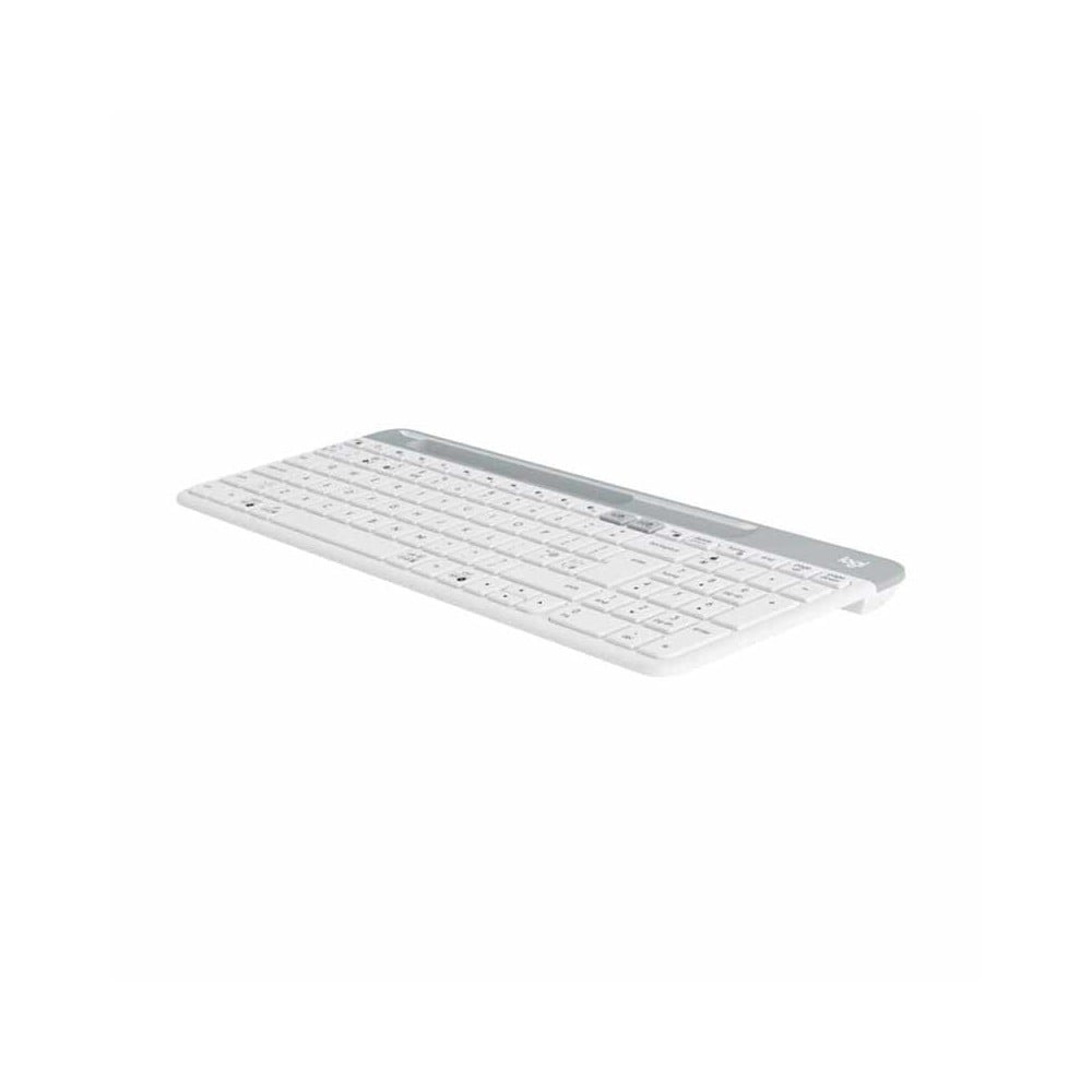 คีย์บอร์ดไร้สาย Logitech Bluetooth and Wireless Keyboard Multi-Device K580 Slim Off White (EN)