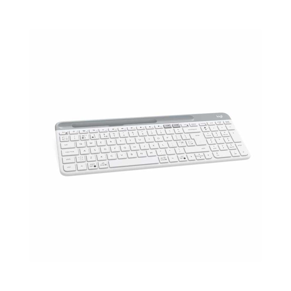 คีย์บอร์ดไร้สาย Logitech Bluetooth and Wireless Keyboard Multi-Device K580 Slim Off White (EN)