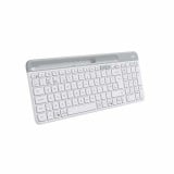 คีย์บอร์ดไร้สาย Logitech Bluetooth and Wireless Keyboard Multi-Device K580 Slim Off White (EN)