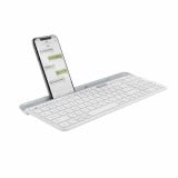 คีย์บอร์ดไร้สาย Logitech Bluetooth and Wireless Keyboard Multi-Device K580 Slim Off White (EN)