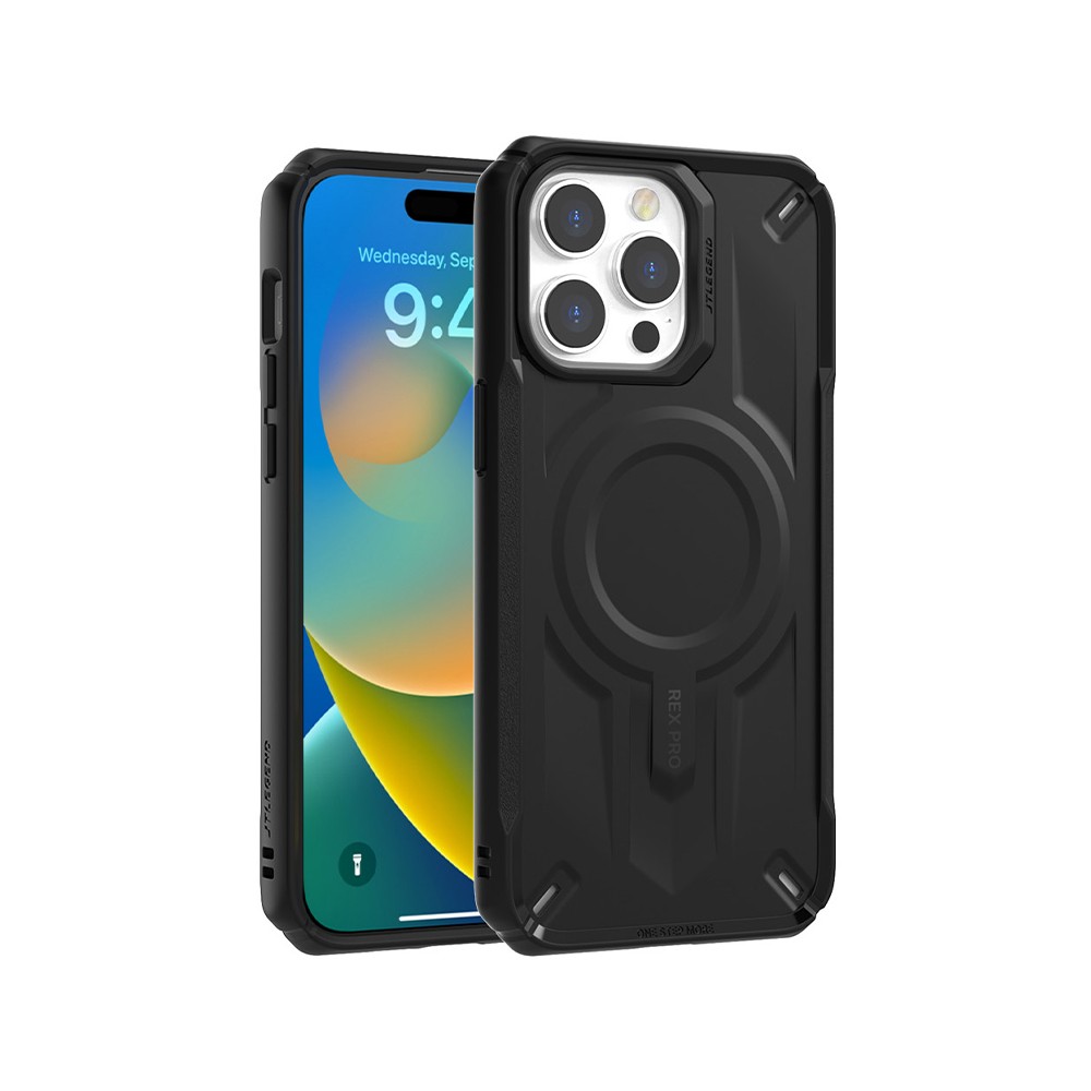 เคส JTLEGEND iPhone 15 Pro REX Pro Kooling Shockproof Case Black