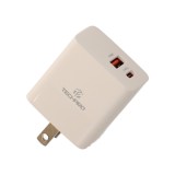 อะแดปเตอร์ TECHPRO Wall USB Charger 1 USB-A (QC3.0A) 1 USB-C (PD20W) TP-WC04 White