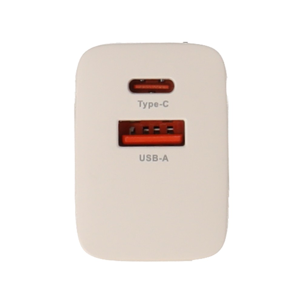 อะแดปเตอร์ TECHPRO Wall USB Charger 1 USB-A (QC3.0A) 1 USB-C (PD20W) TP-WC04 White