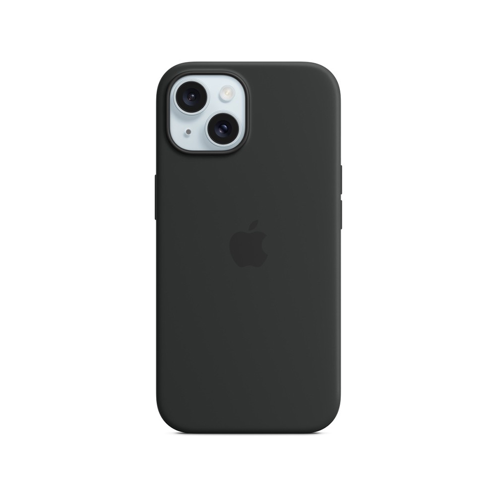 Apple iPhone 15 Plus Silicone Case with MagSafe - Black