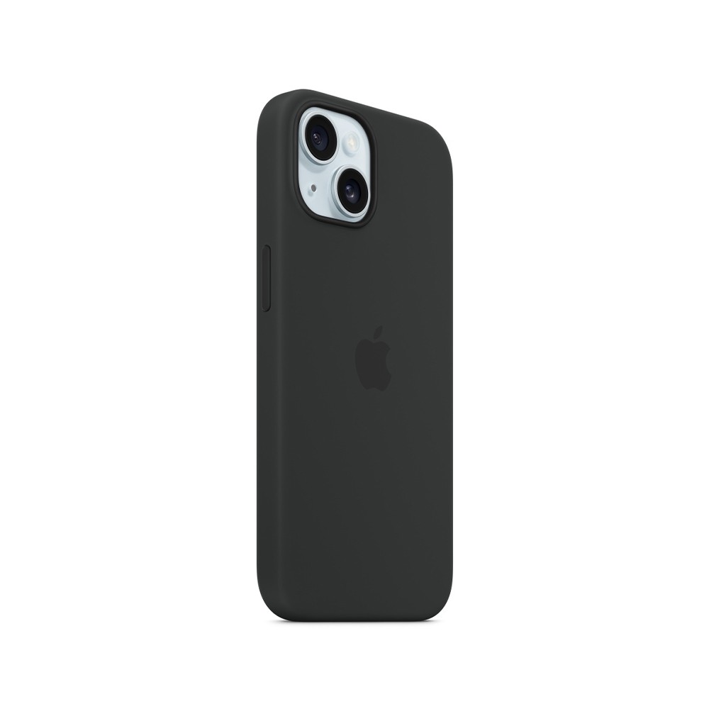 Apple iPhone 15 Plus Silicone Case with MagSafe - Black