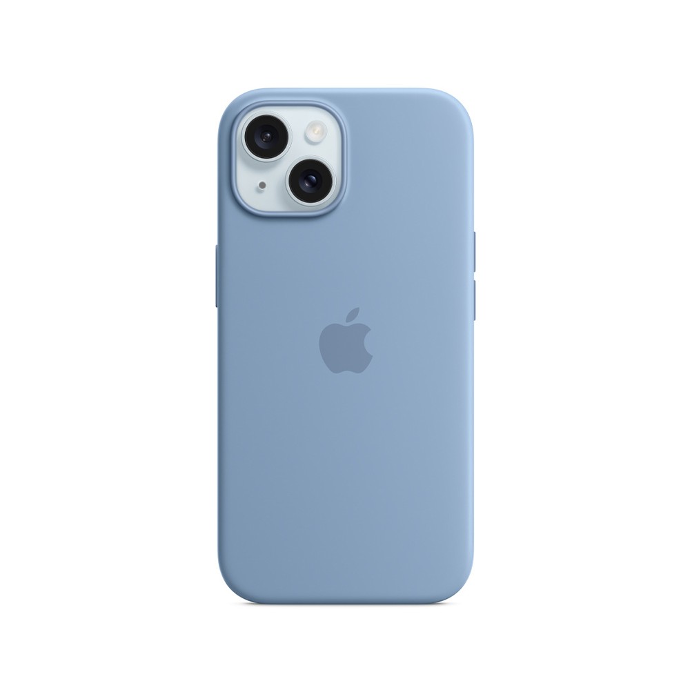 Apple iPhone 15 Silicone Case with MagSafe - Winter Blue