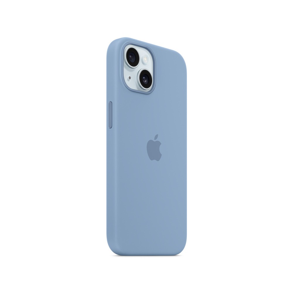 Apple iPhone 15 Silicone Case with MagSafe - Winter Blue