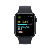 Apple Watch SE GPS 44mm Midnight Aluminium Case with Midnight Sport Band - S/M - 2nd Gen