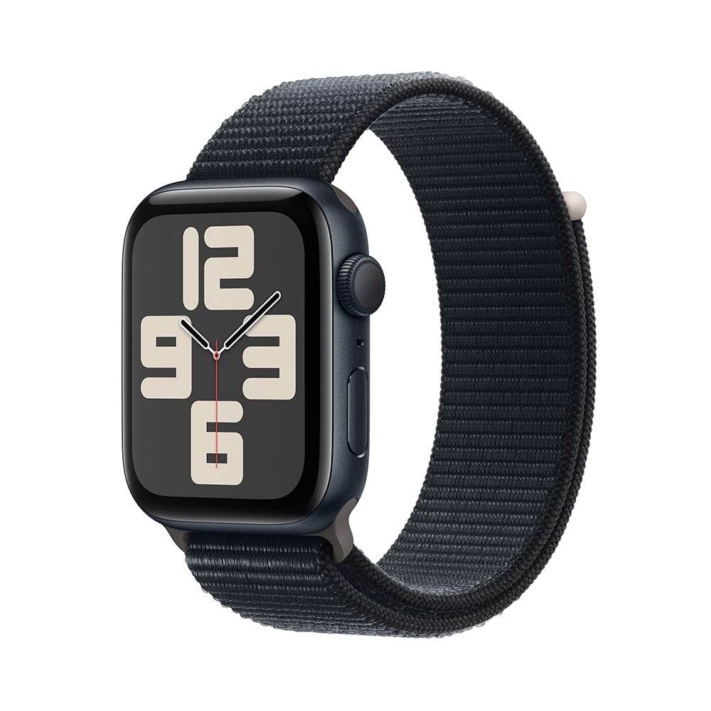 Apple Watch SE GPS 44mm Midnight Aluminium Case with Midnight Sport Loop (2023)