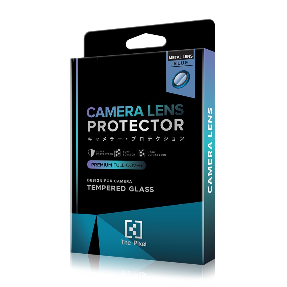 ฟิล์มกันเลนส์ The Pixel Metal LN Camera Lens  iPhone 15 Pro/15 Pro Max Blue