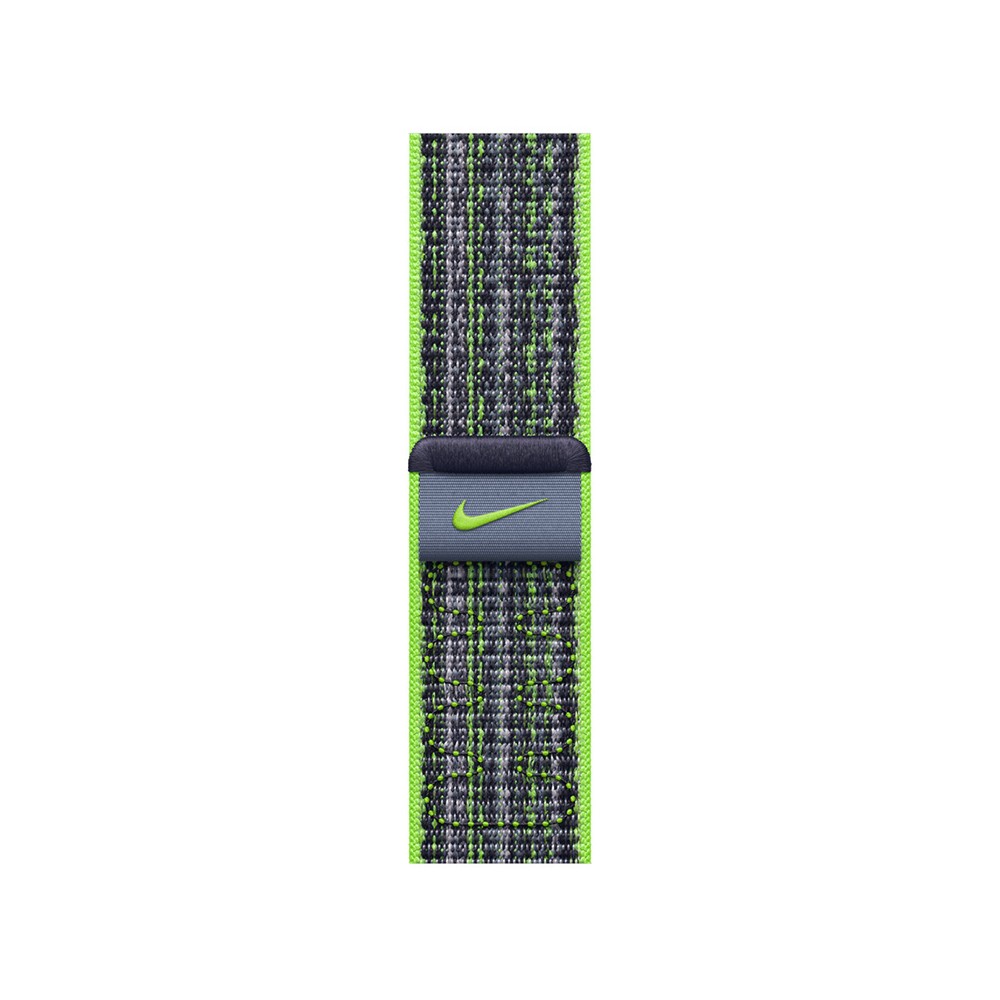 Apple Watch 45mm Bright Green/Blue Nike Sport Loop