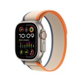 Apple Watch Ultra 2 GPS + Cellular 49mm Titanium Case with Orange/Beige Trail Loop - S/M