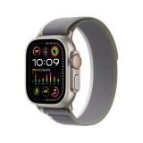 Apple Watch Ultra 2 GPS + Cellular 49mm Titanium Case with Green/Grey Trail Loop - S/M