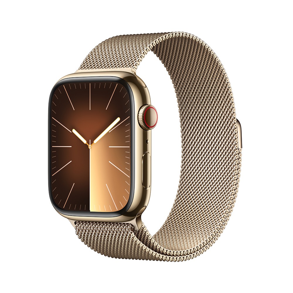 ใหม่ล่าสุด! Apple Watch Series 9 GPS + Cellular 45mm Gold Stainless ...