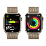 Apple Watch Series 9 GPS + Cellular 45mm Gold Stainless Steel Case with Gold Milanese Loop