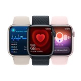 Apple Watch Series 9 GPS 41mm Midnight Aluminium Case with Midnight Sport Band - M/L