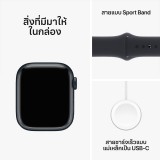 Apple Watch Series 9 GPS 45mm Midnight Aluminium Case with Midnight Sport Band - S/M