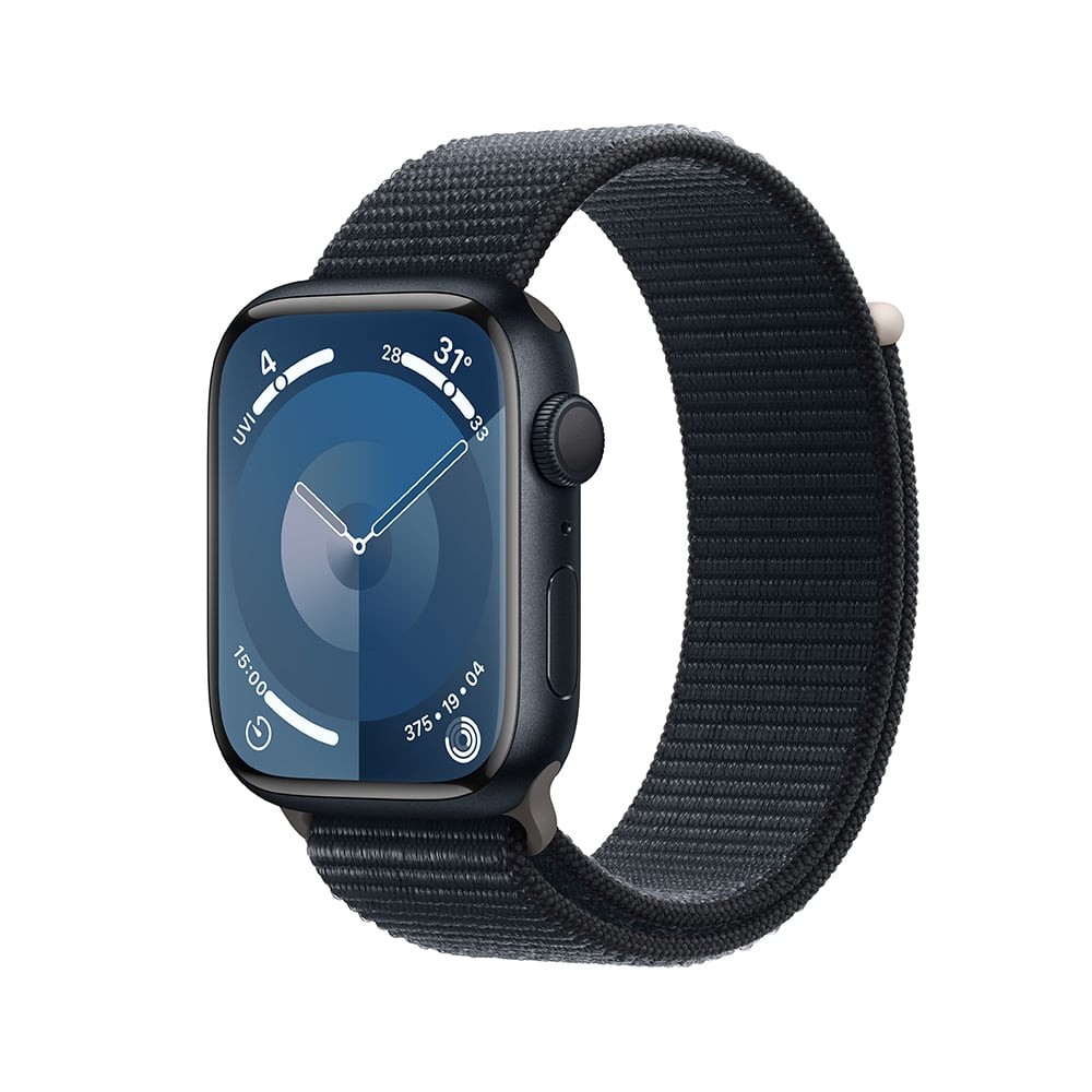 Apple Watch Series 9 GPS 45mm Midnight Aluminium Case with Midnight Sport Loop